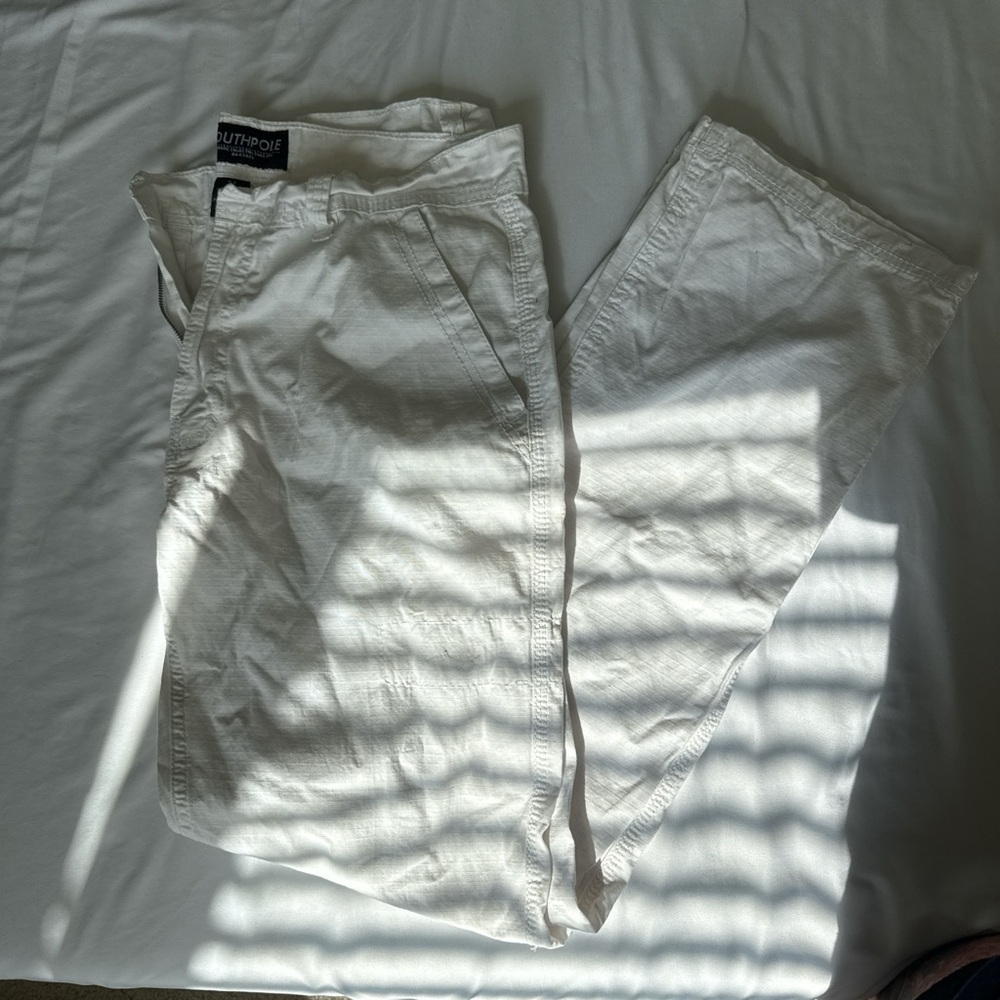 South Pole White Cargo Pants
